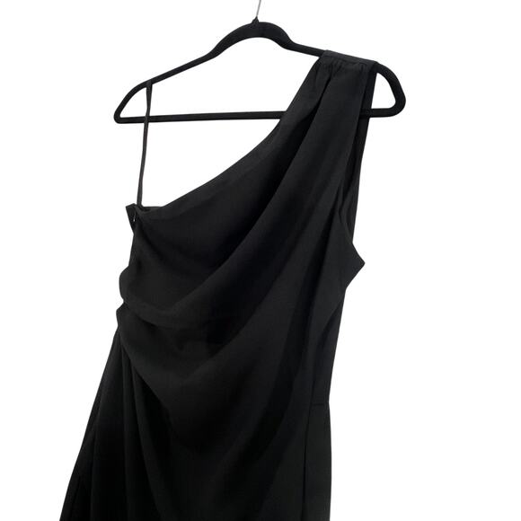 Alexia Admor Dress Womens 4 Little Black Dressy Party Cocktail One Shoulder Glam - Picture 2 of 7